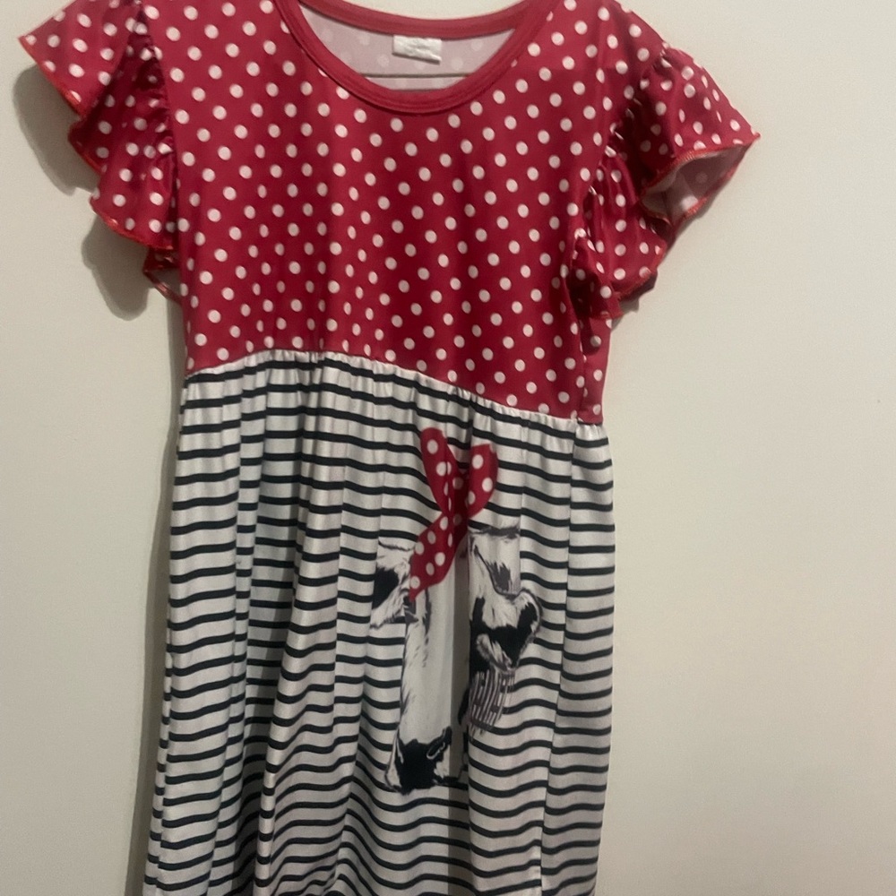Polka Dot and Striped Kids Dress